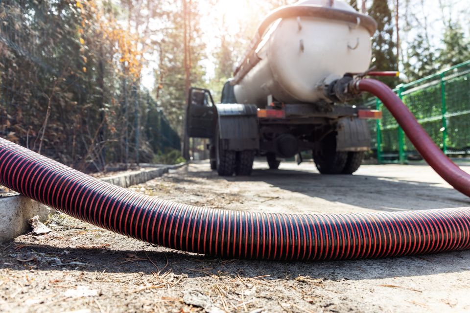 Septic tank pumping