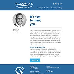 Email layouts template 9 example