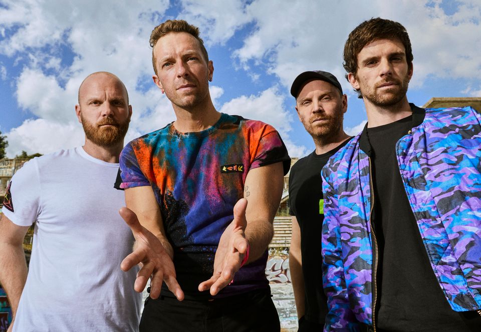 Coldplay band photo by James Marcus Haney