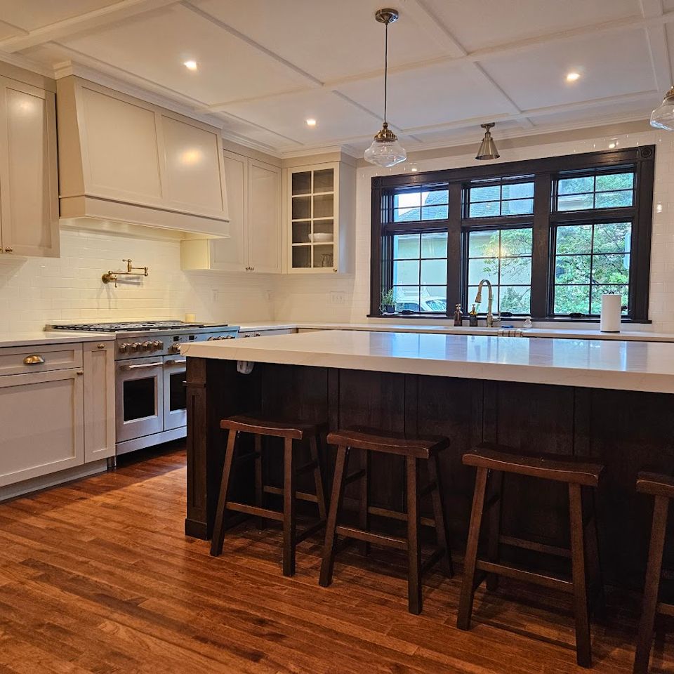 Stained island custom cabinetry bespoke