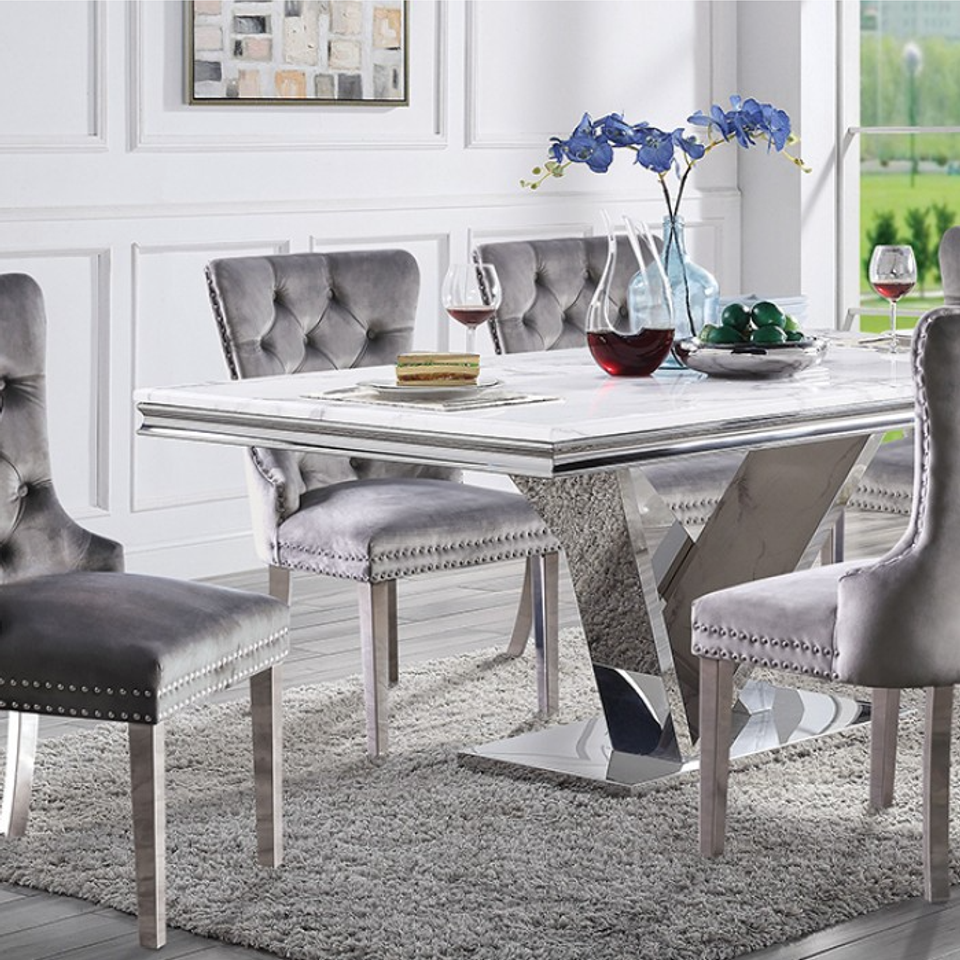 Silver dining set