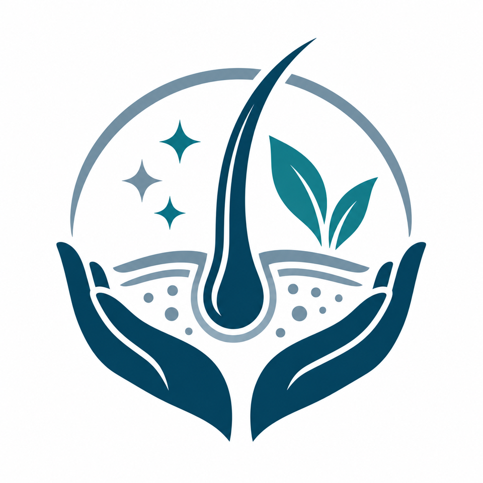 Scalp wellness growth emblem