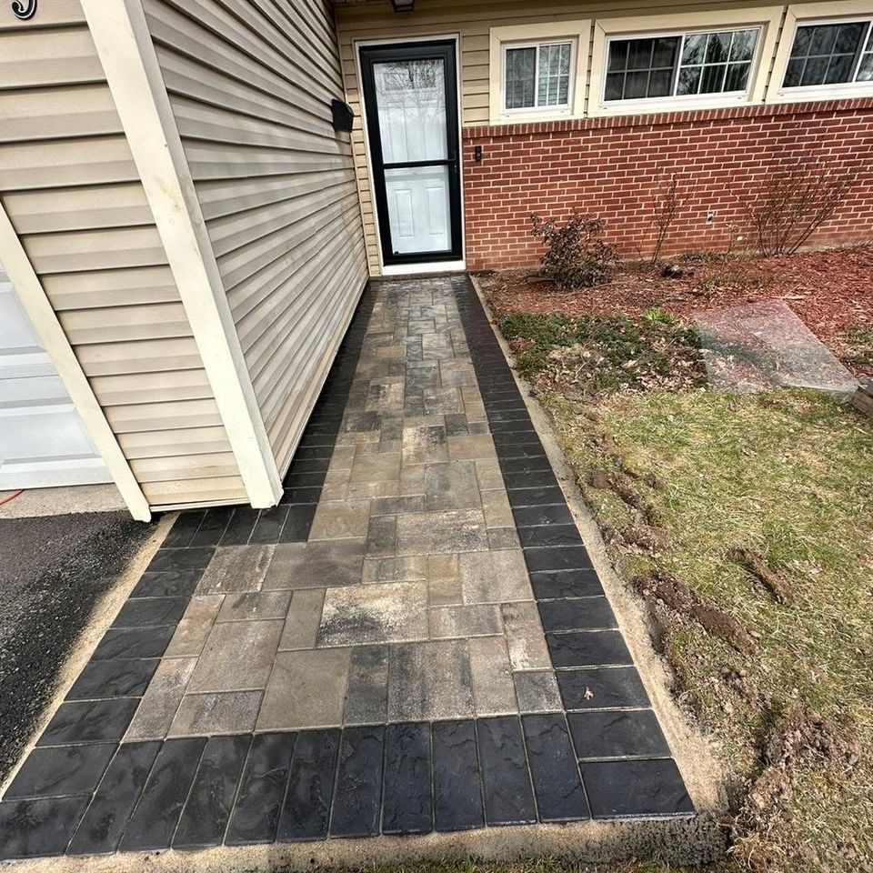 custom masonry walkway