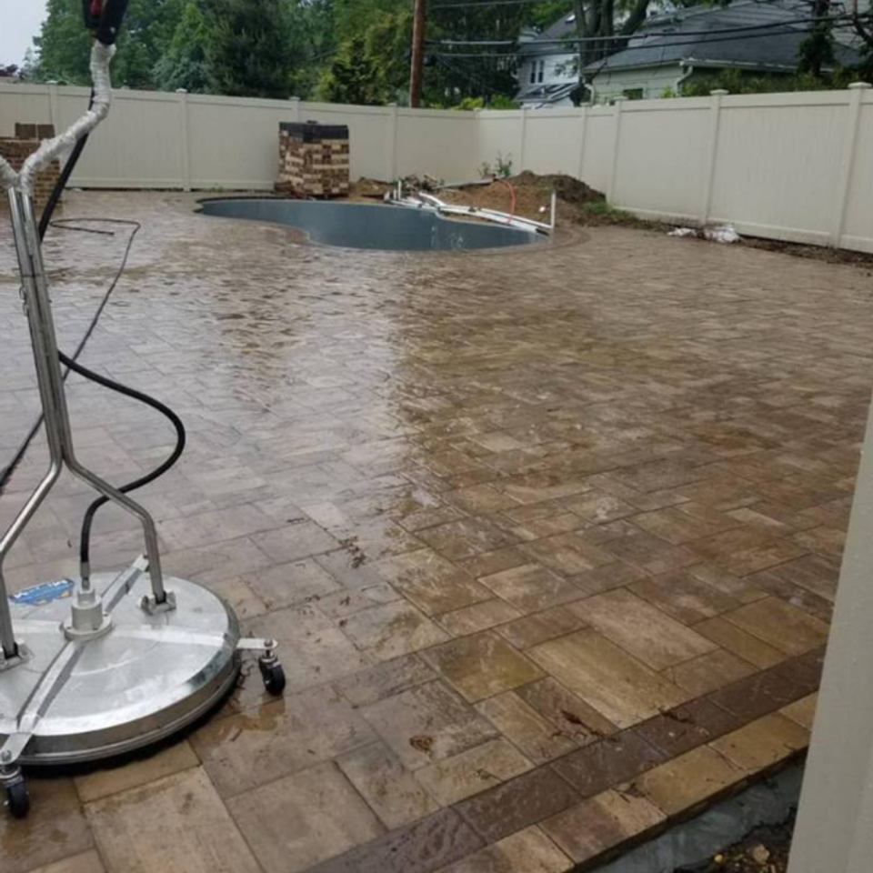Home deck patio paver power washing ridgefield nj
