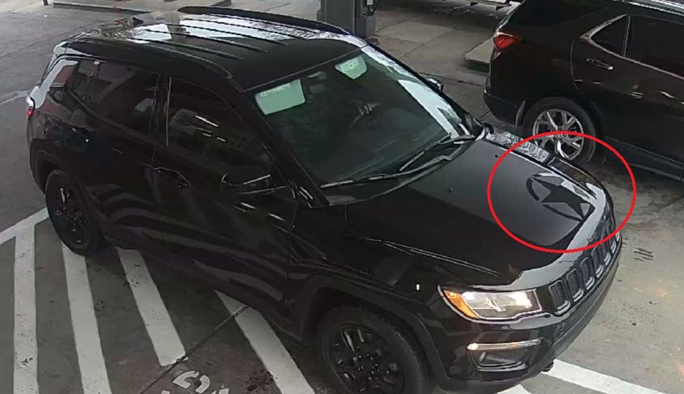 Jeep compass freedom edition with a distinctive star on the hood