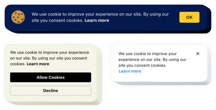 Cookie consent webspace launcher