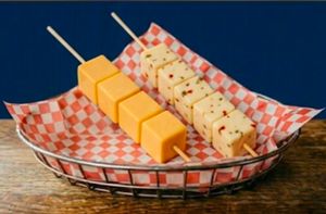 Sunshine bistro cheese on a stick