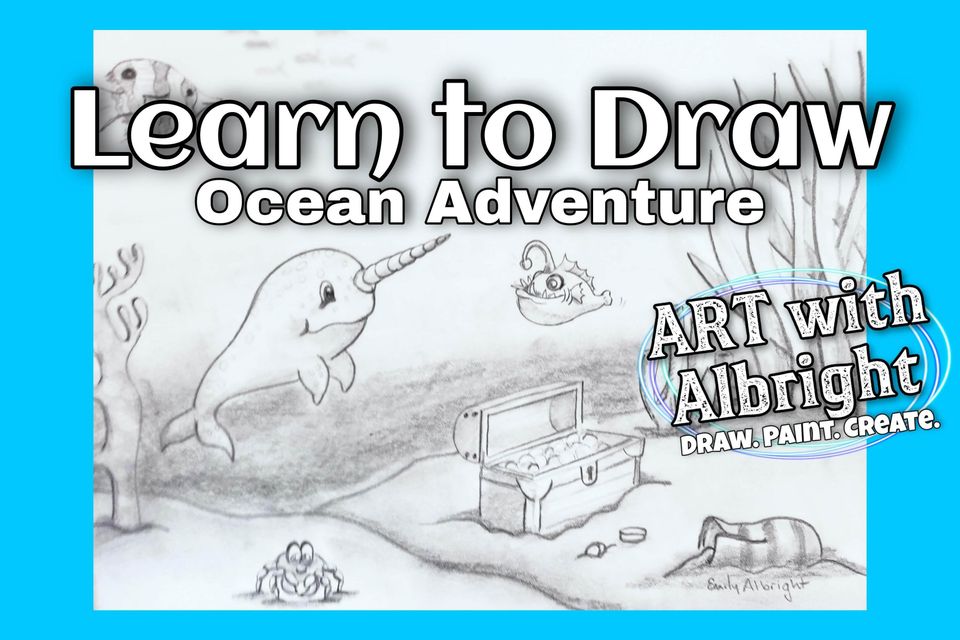 How to Draw an Ocean Adventure by artist Emily Albright