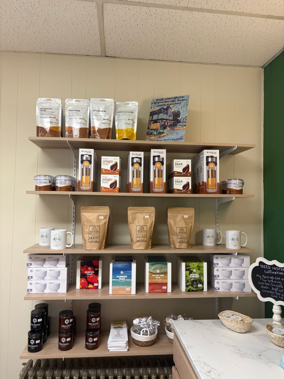 Coffee and Tea at Forest and Blossom