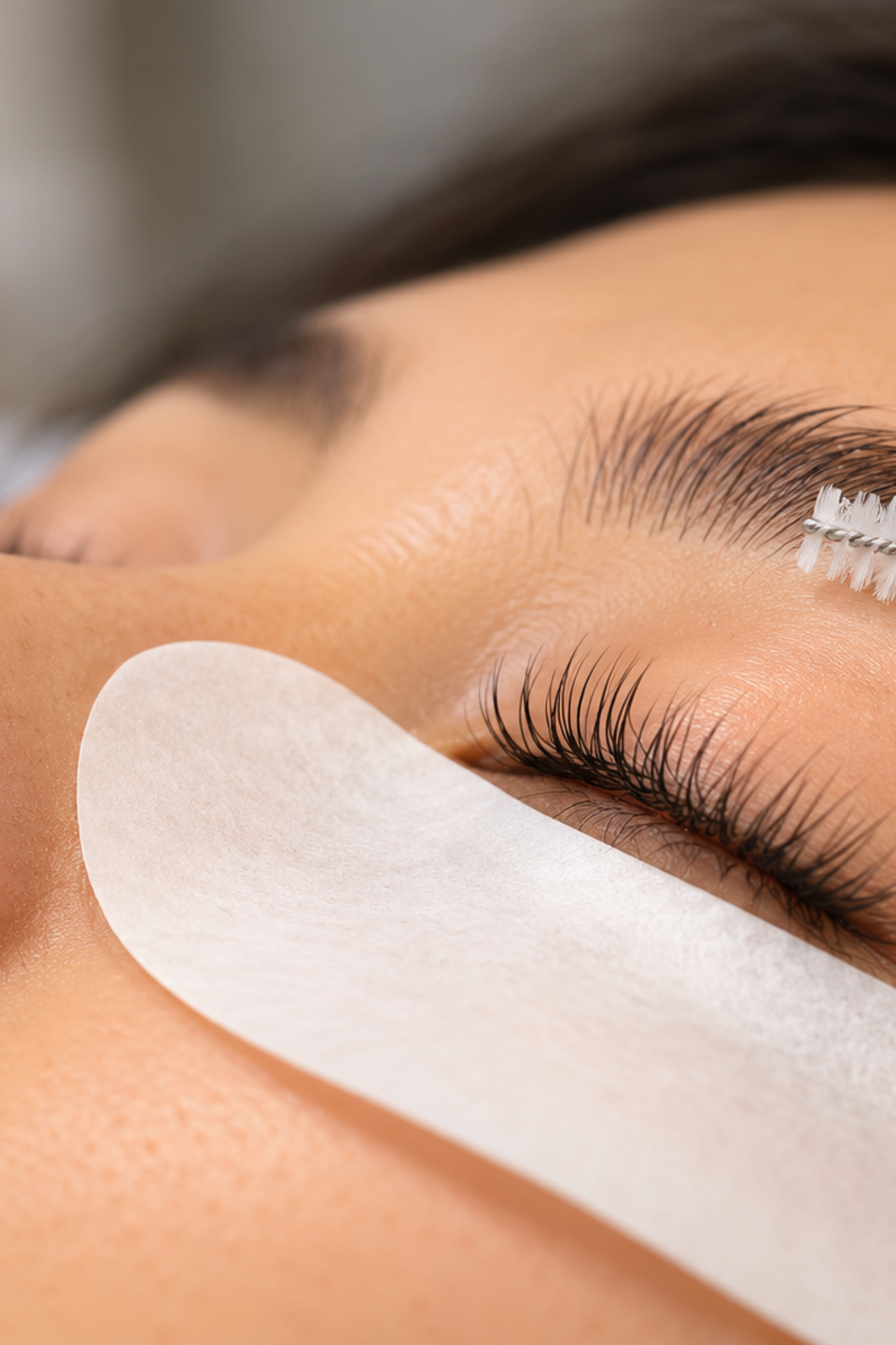 Professional brow and lash grooming treatment at veritas skin wellness in folsom, california