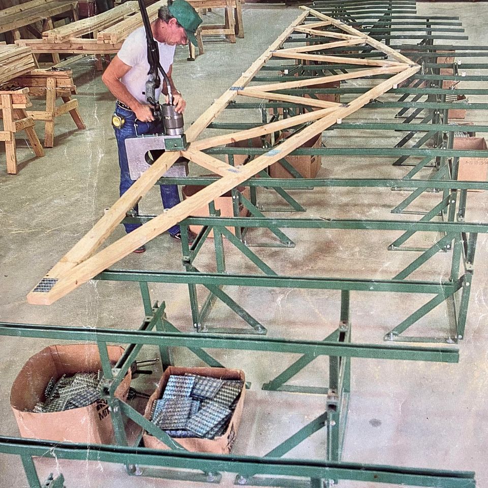 In house truss building