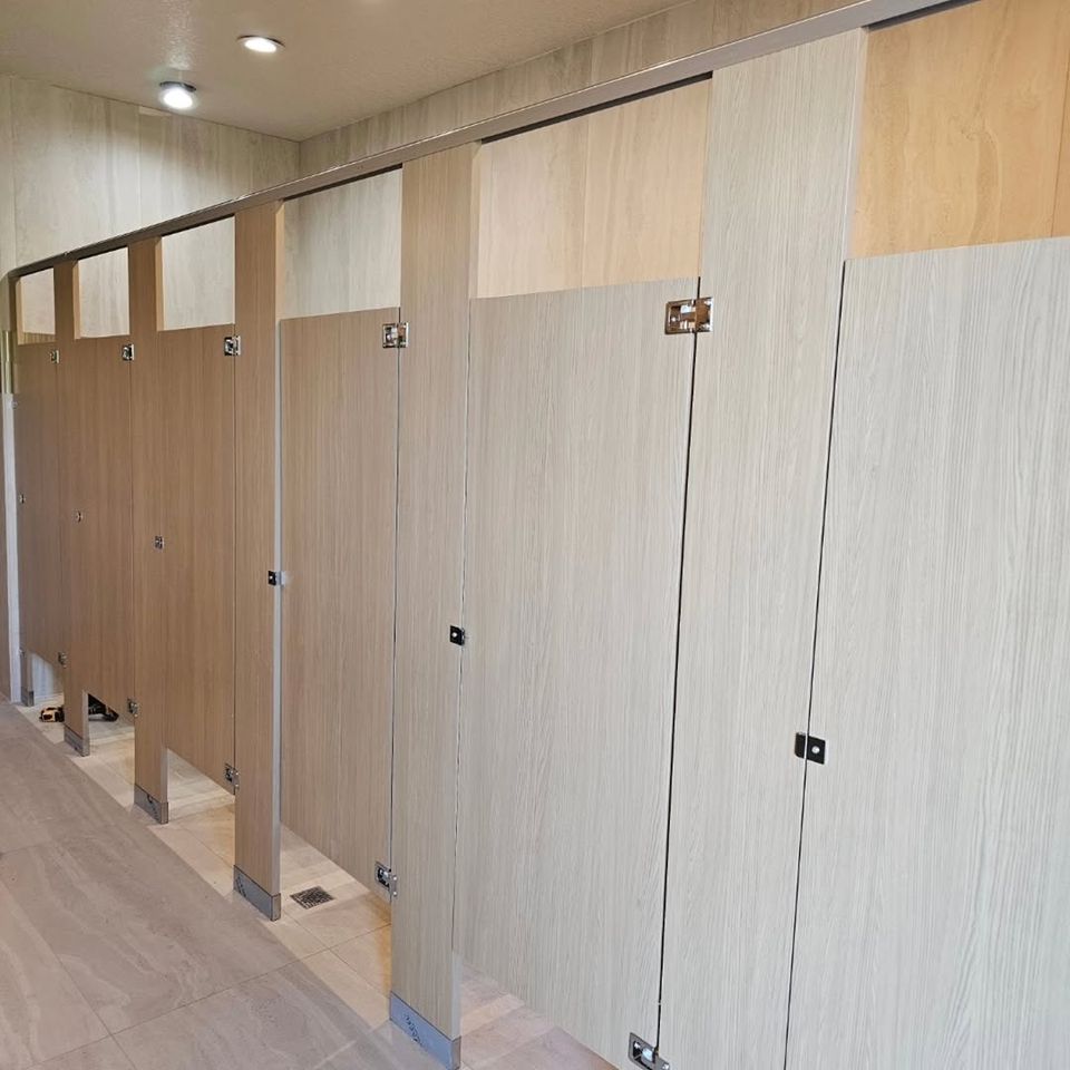 Bathroom partitions work done by Pabst Leyton in Southern California