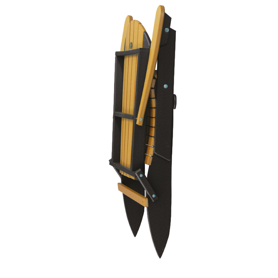 Hlf folded adirondack chair cedar black