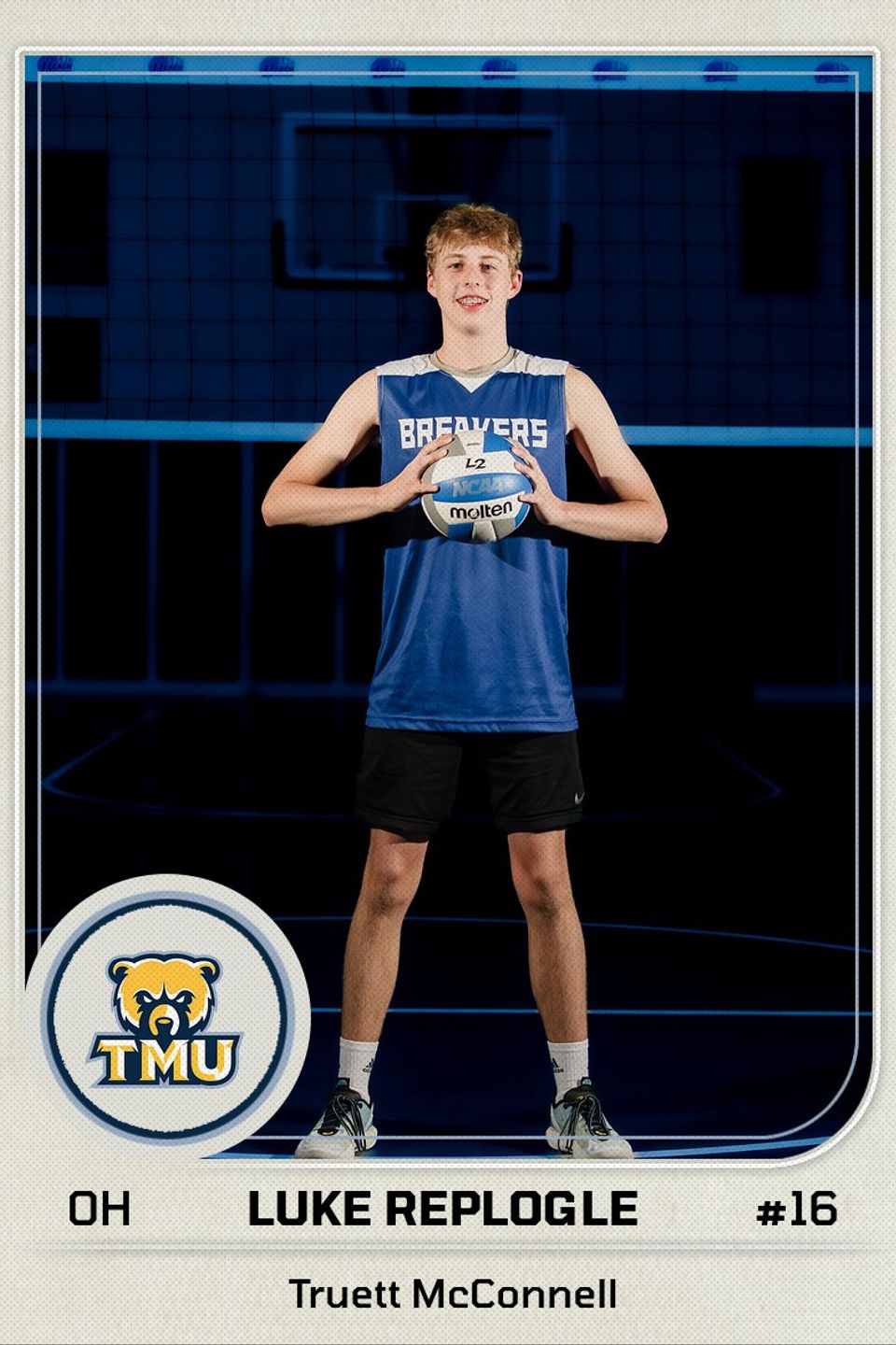 Lukereplogle truettmcconnelluniversity signed tradingcard