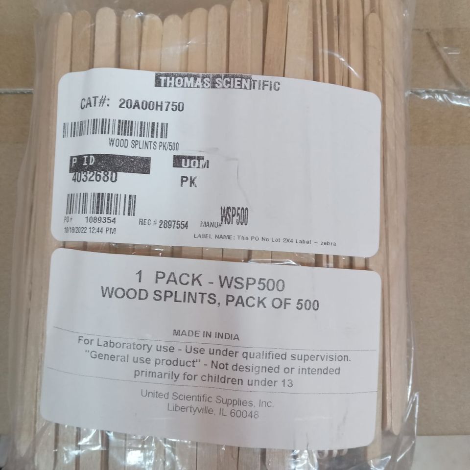 Wood splint 500 pk