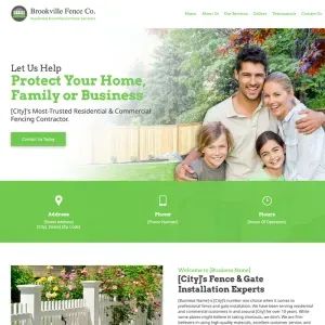 Fence contractor website design theme original original original