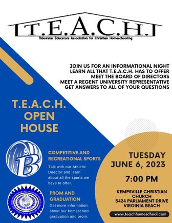 Teach open house flyer