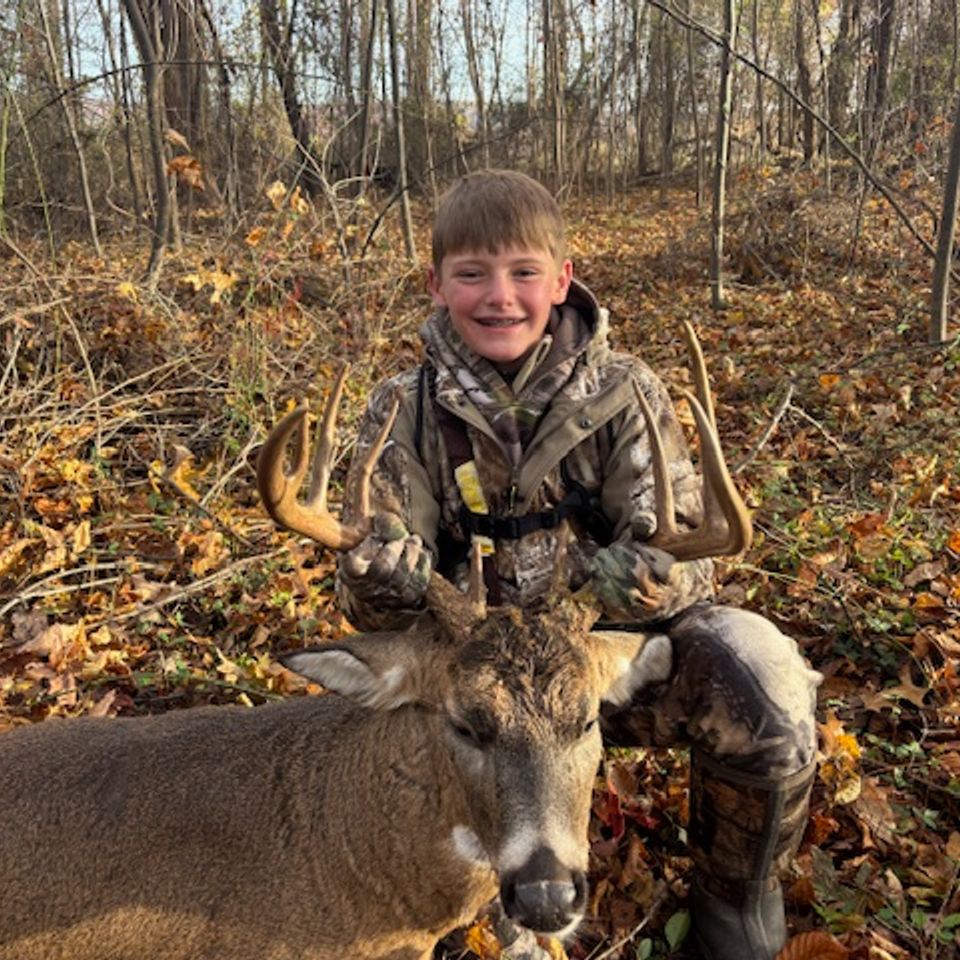 Thirteen-year-old, Ethan Warfel harvested his buck in 5B on 11/7/25.