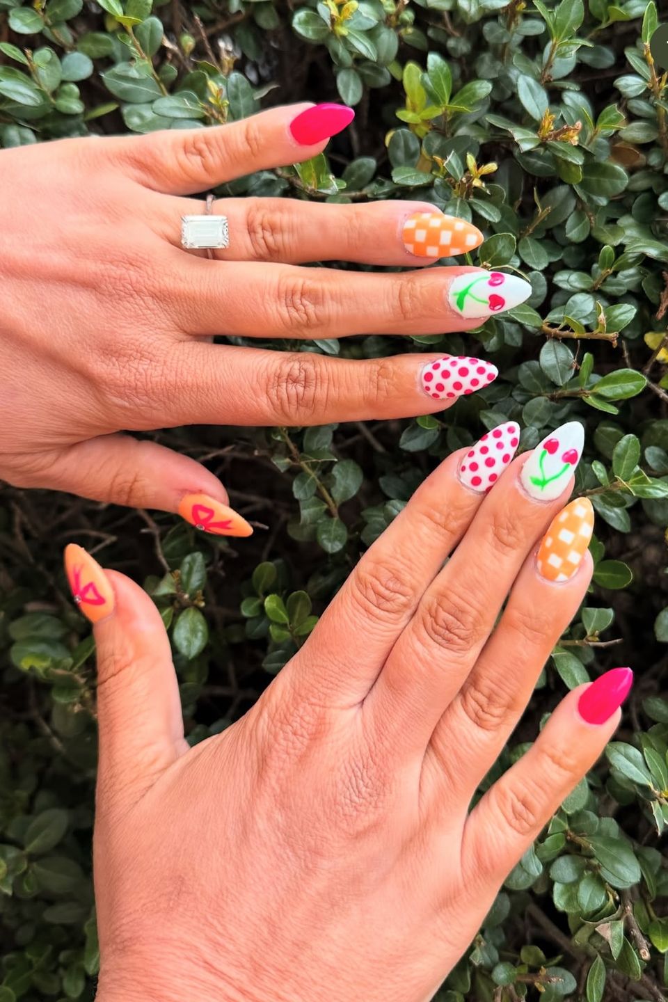 Nail technician student practicing manicure techniques in training salon