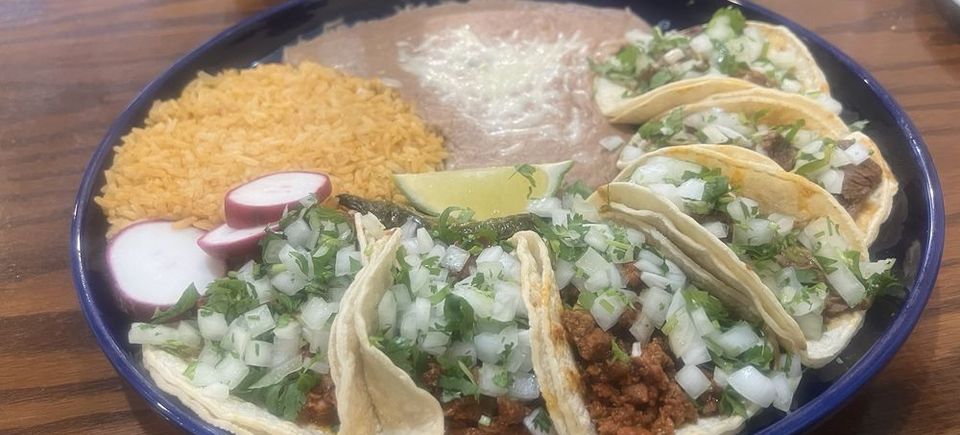 Taqueria franco taco plate