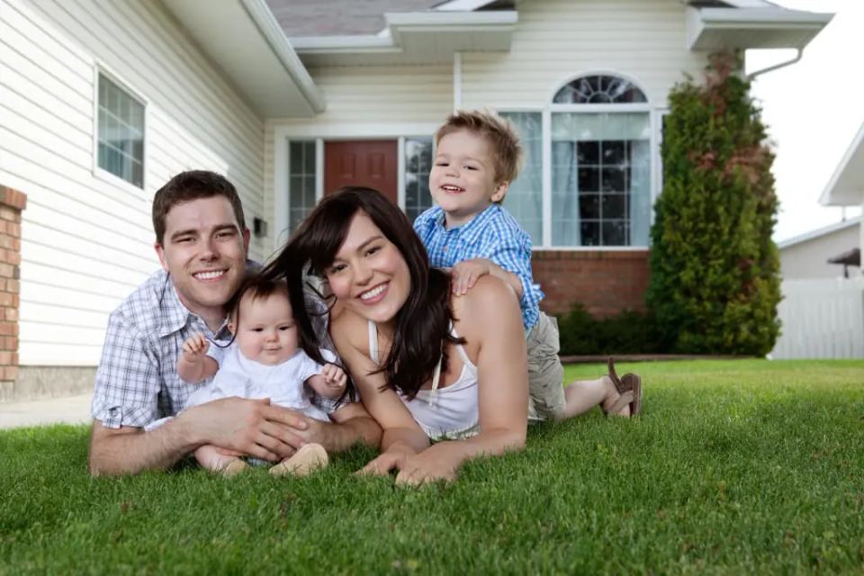 Bigstock happy couple lying down on gra 30330608