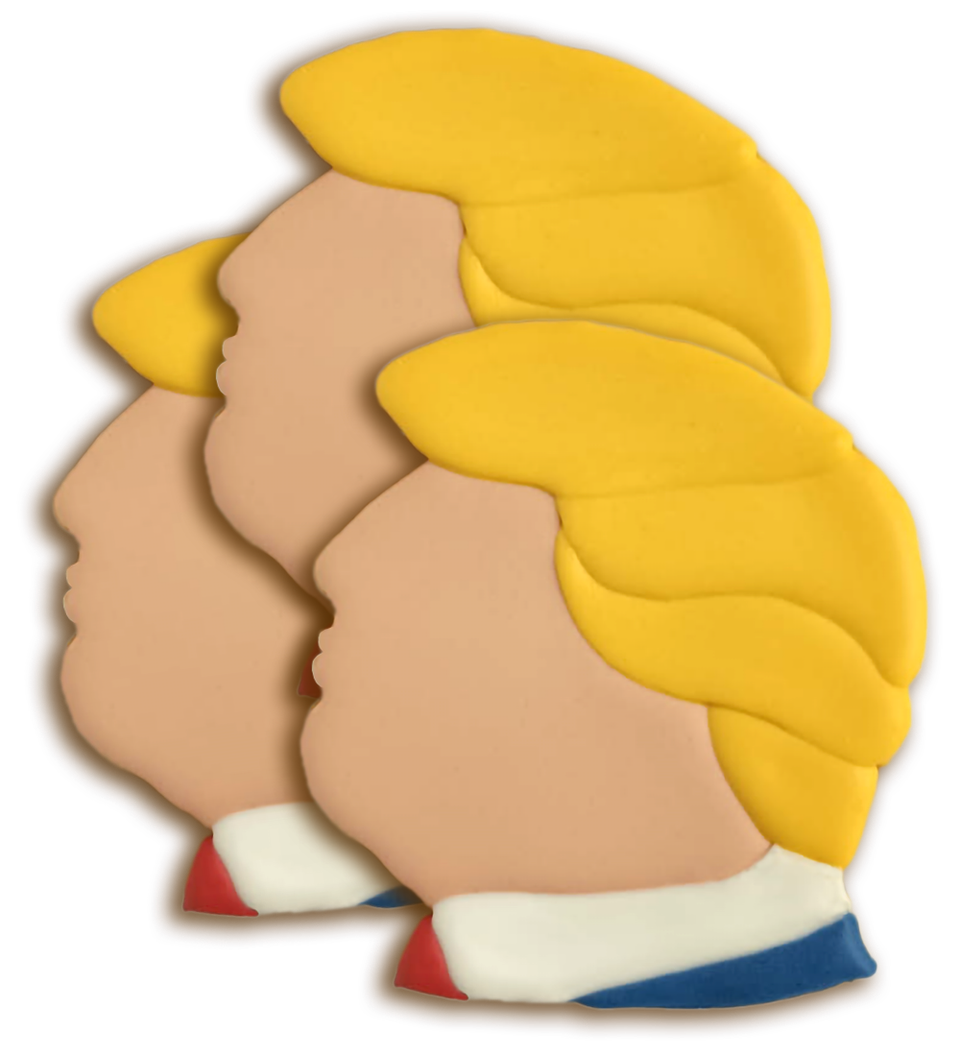 Donald Trump cookie by Alabama Icing, Hanceville, Alabama