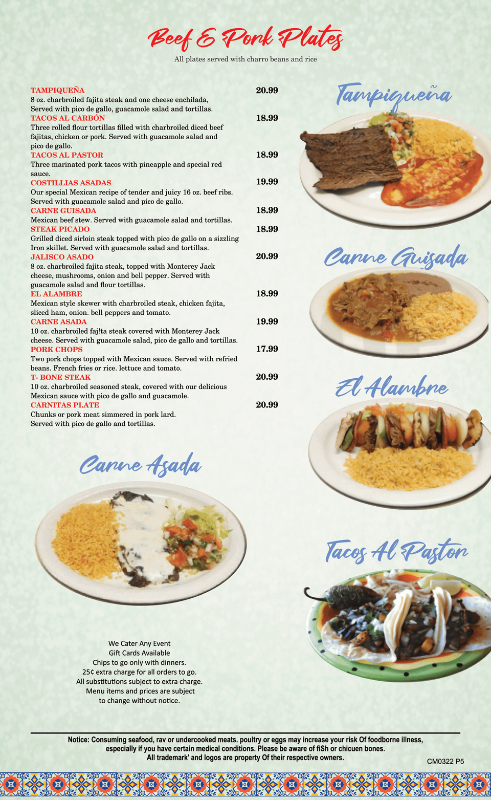 Menu oficio   casa maria restaurant 5