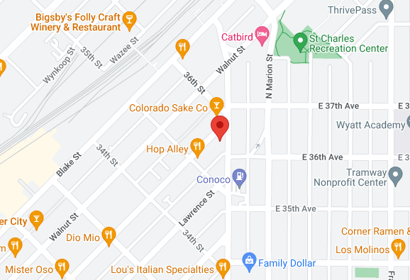  3535 Larimer Street map