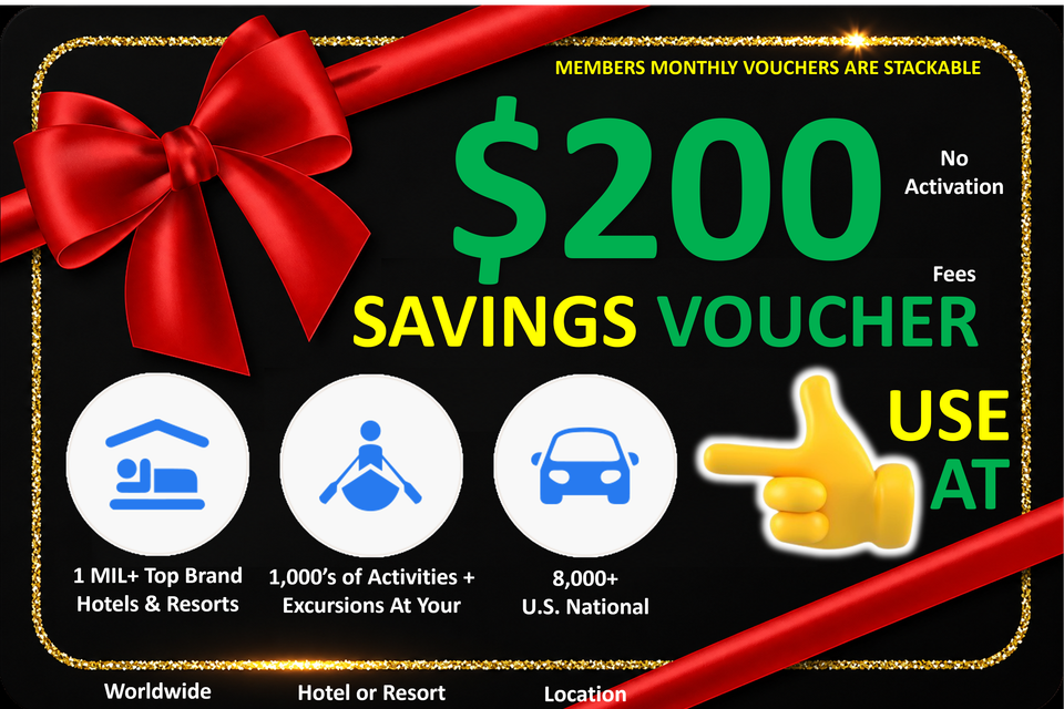  200 hotel   activities   car rental savings voucher veduffe logo