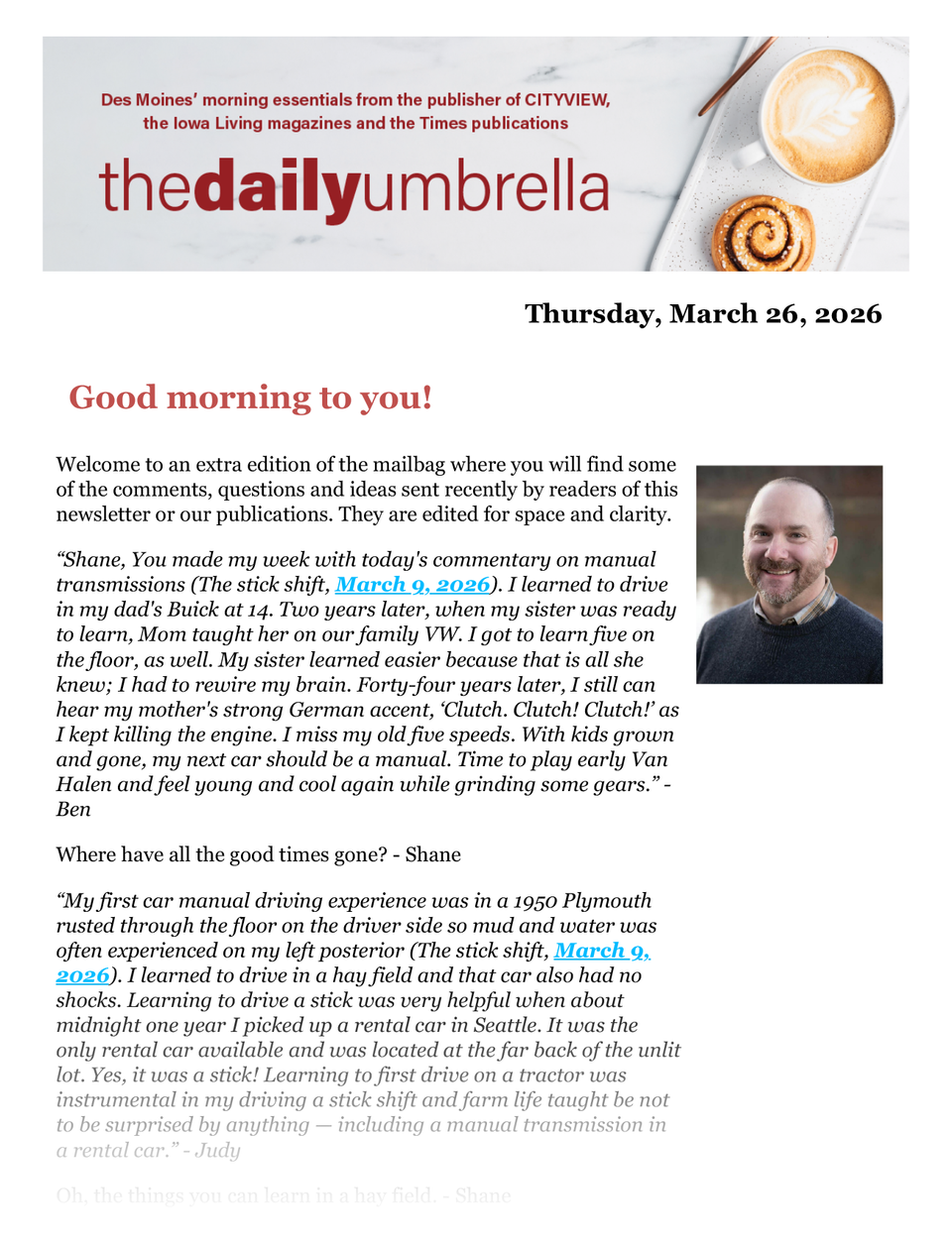 Daily umbrella march 26  dm police seek suspects in  violent  skate park assault   2.99 gas  what do you call an ant from overse 1