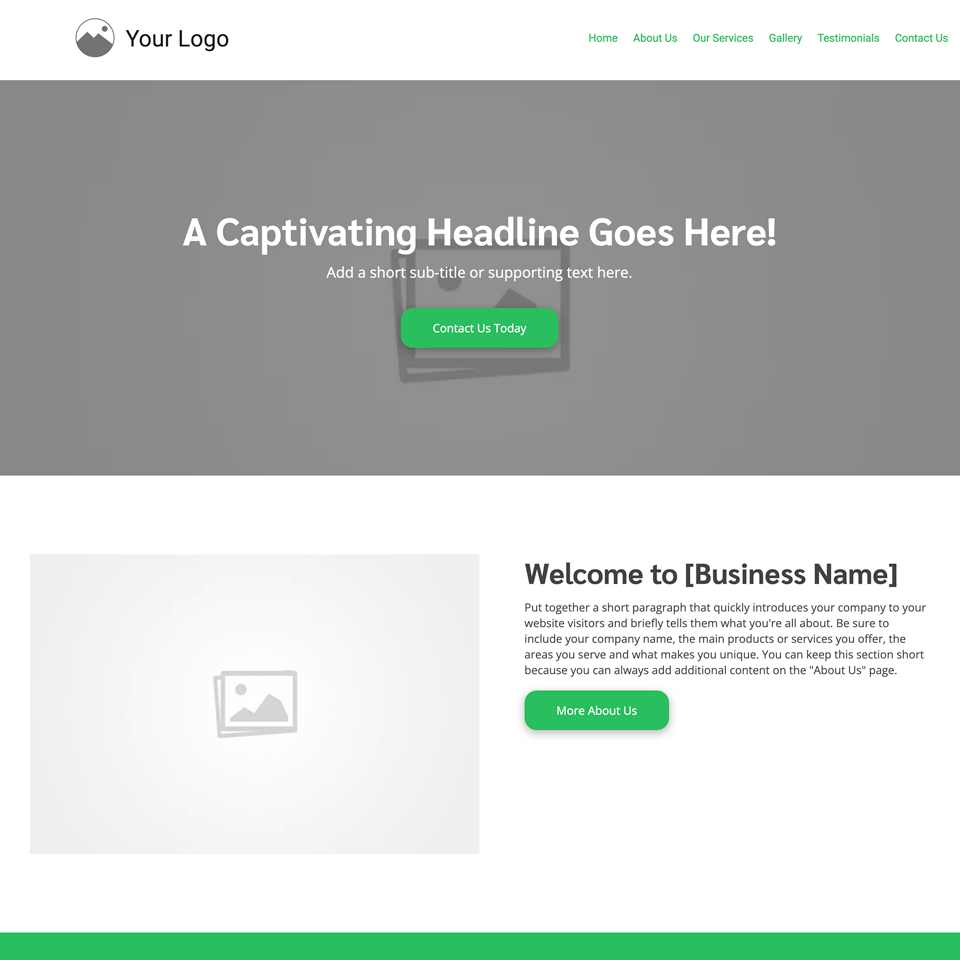 Blank canvas core website design theme