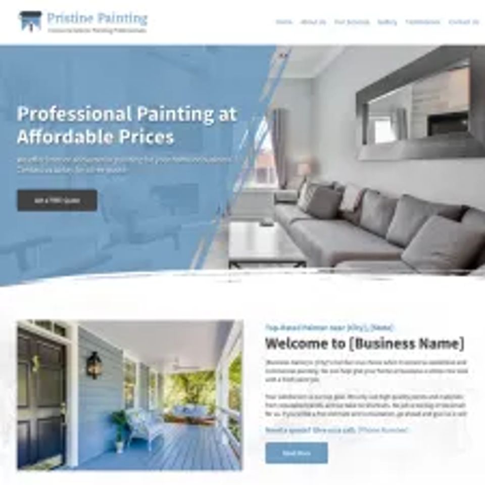 Painter website design theme original original
