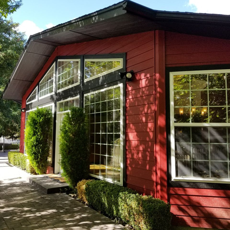 Red home painting in Boise Idaho