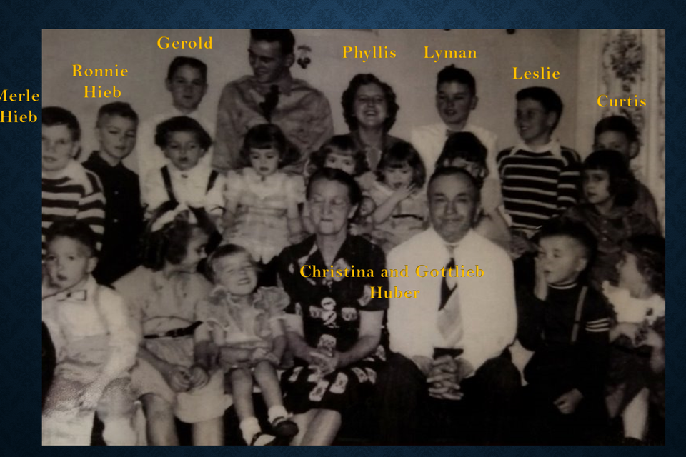 Christina and gottlieb huber family