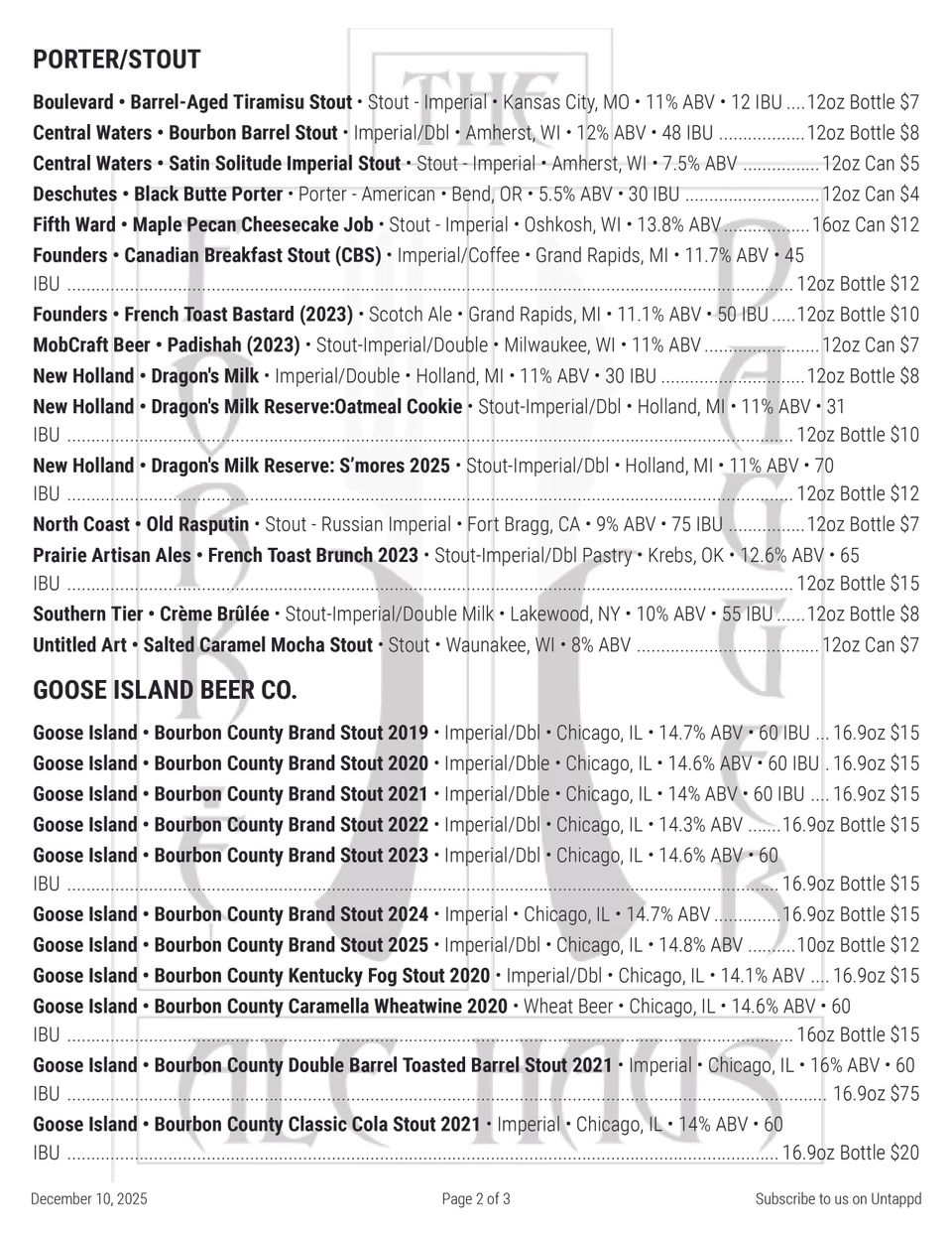 Beer menu 12 2025 3