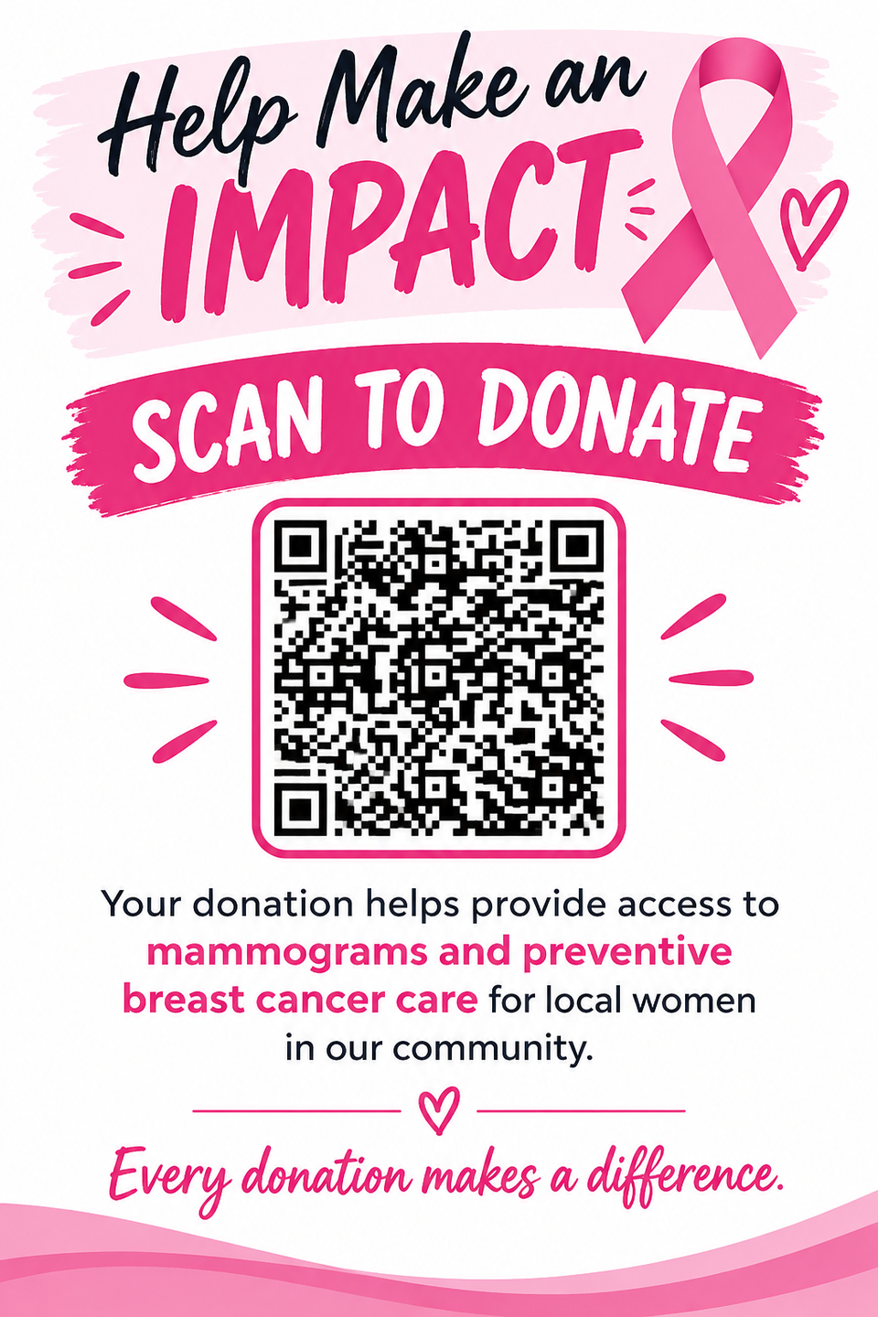 Breast cancer qr flyer