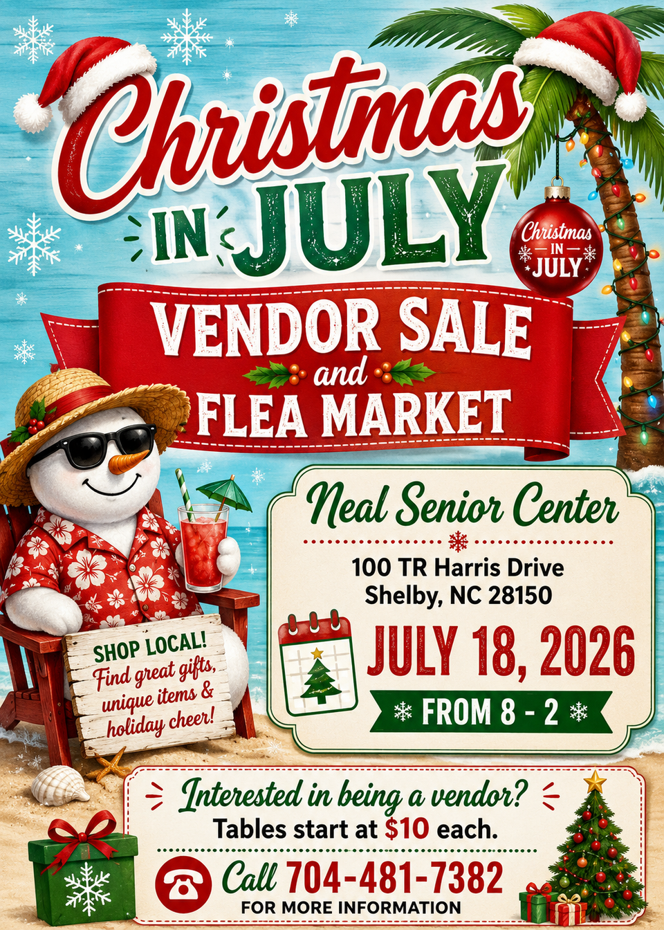 Christmas in july 2026