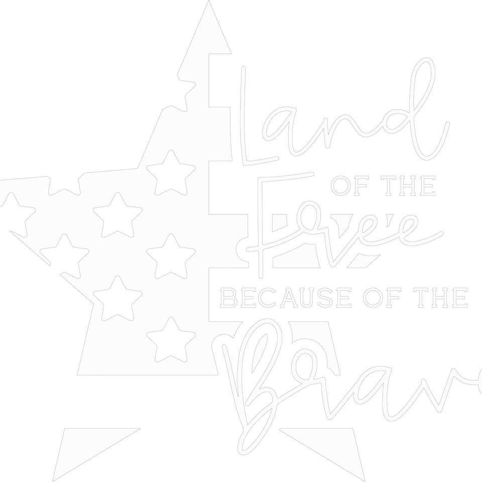 Patriotic   land of the free because of the brave star white