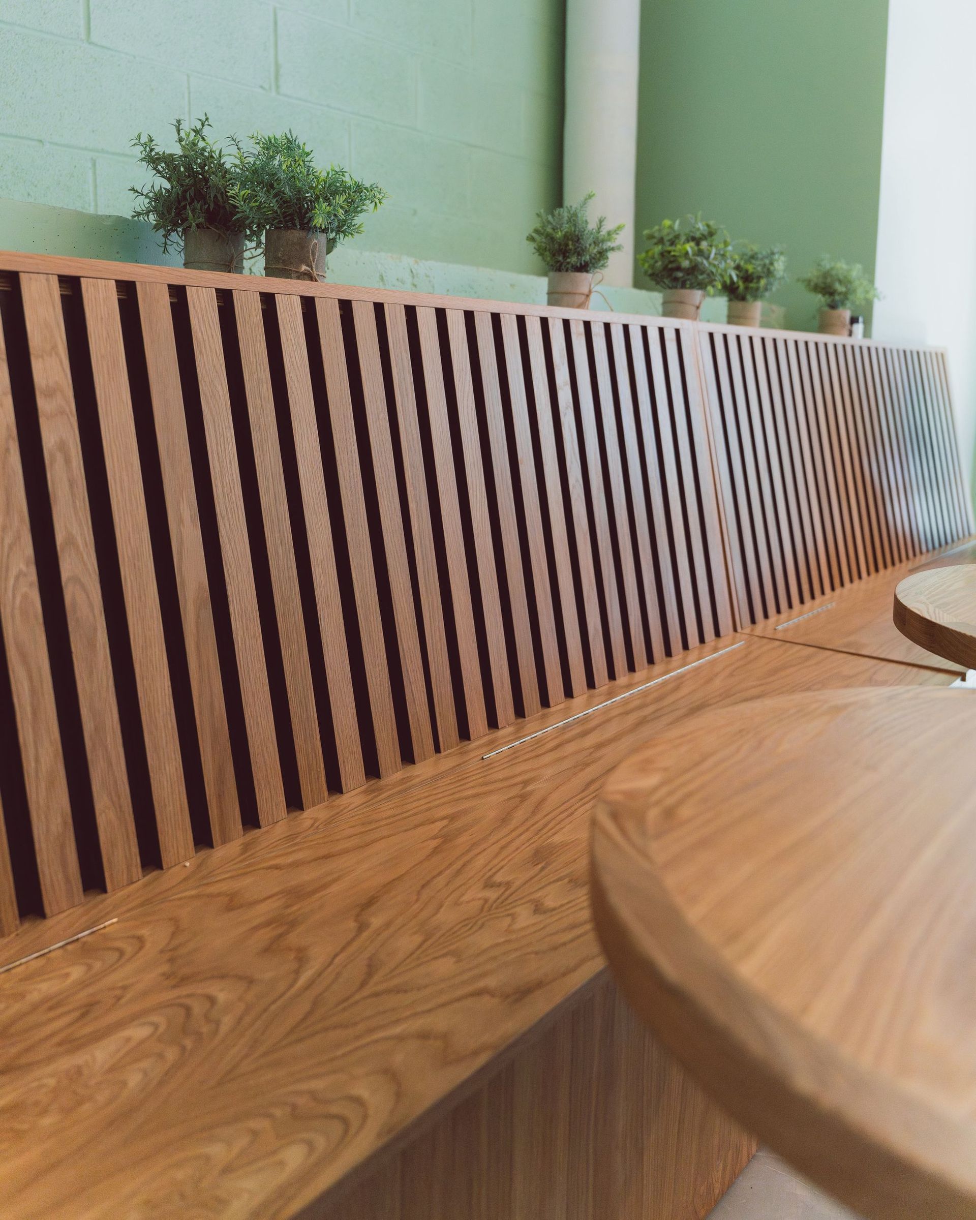 Custom bar at Kofee café in Fort Greene, Brooklyn