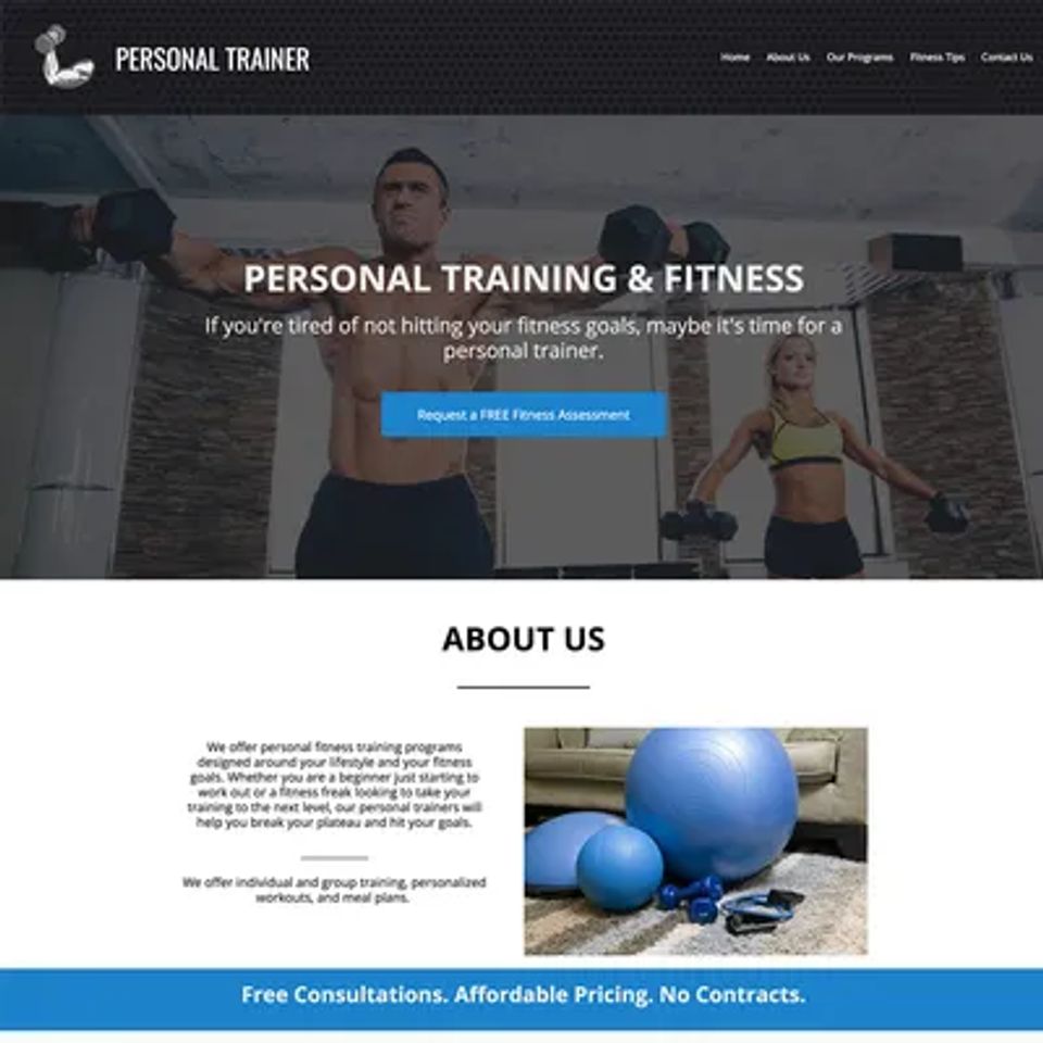 Personal trainer website design theme20171114 12678 1b1acrb original