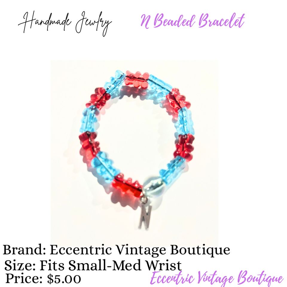 N beaded bracelet