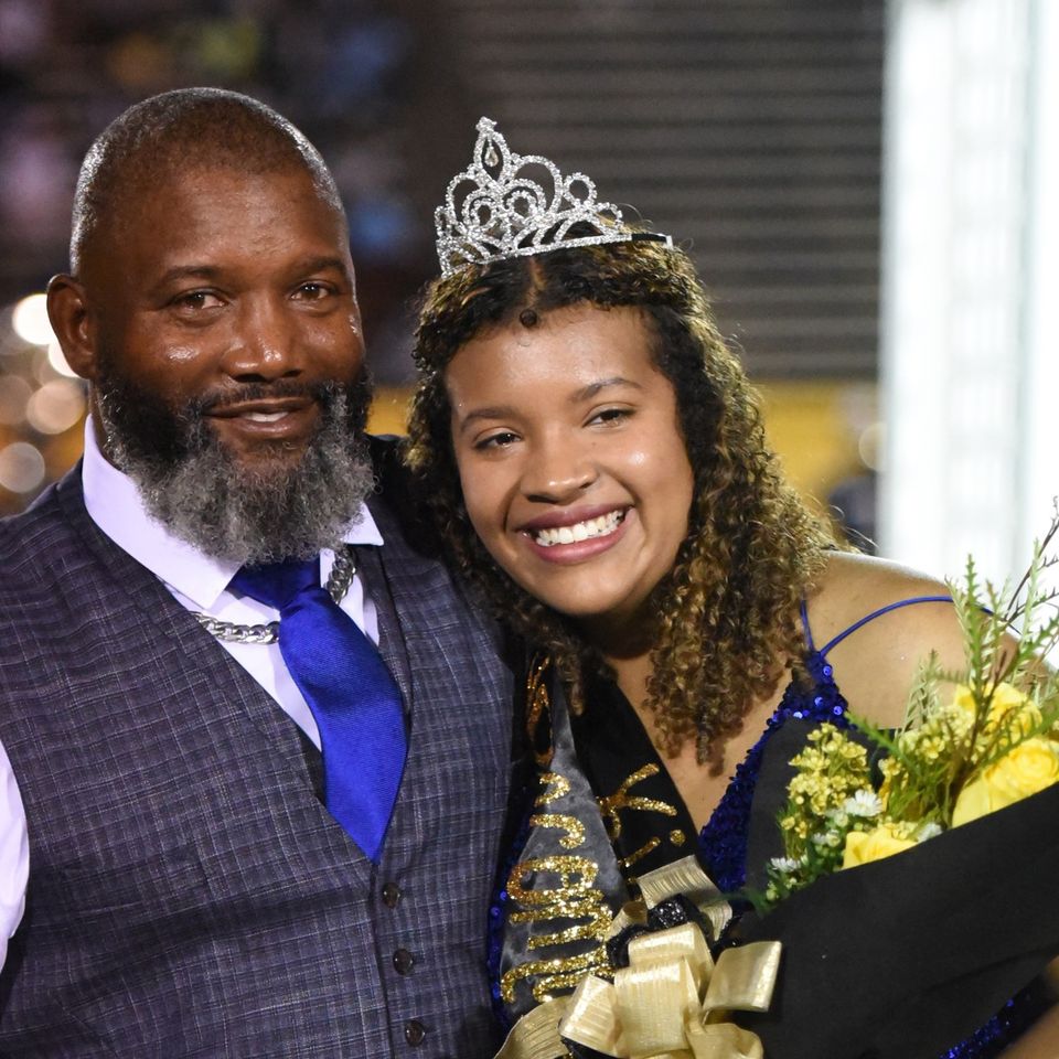 Homecomingqueen2022mr. jeff wilson and daughter olivia wilson