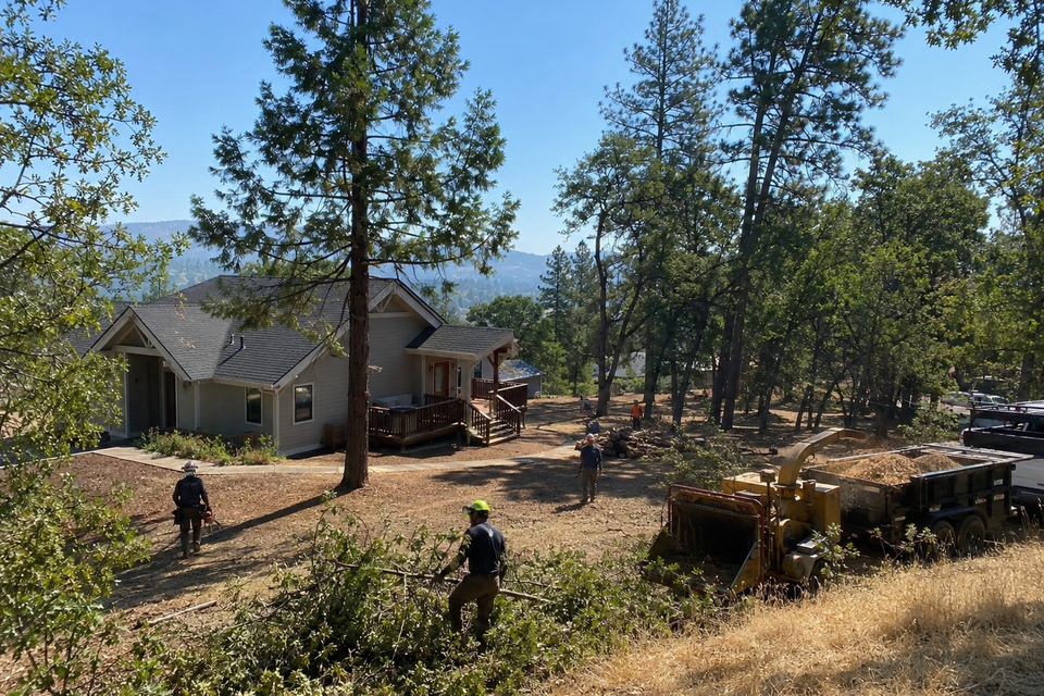 Defensible Space Clearing in El Dorado County