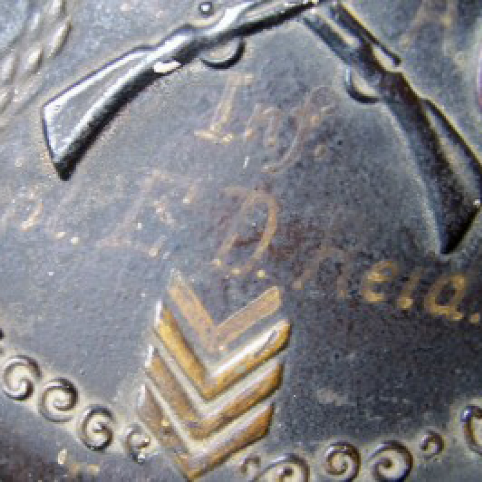 Id'ed wwi reid  soldier's souvenir service plate files420170912 19162 ghqgh7