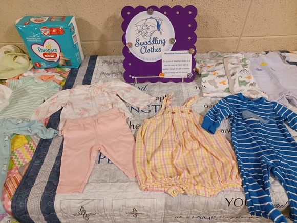 Swaddling clothes table at holy trinity