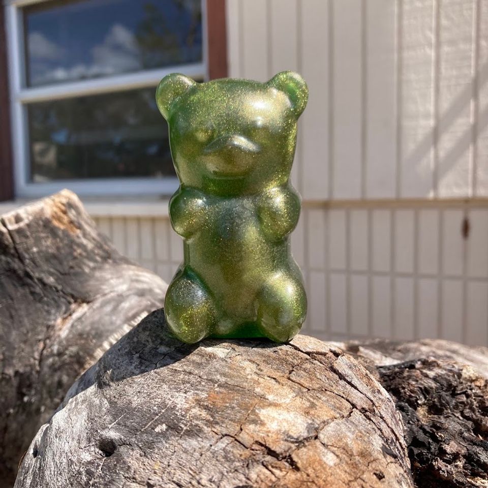 Green gummy bear