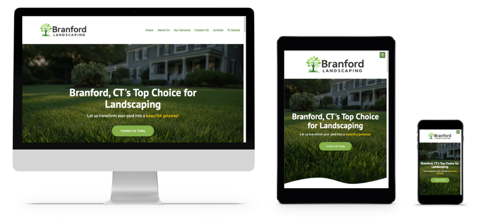 Branford landscaping for gallery