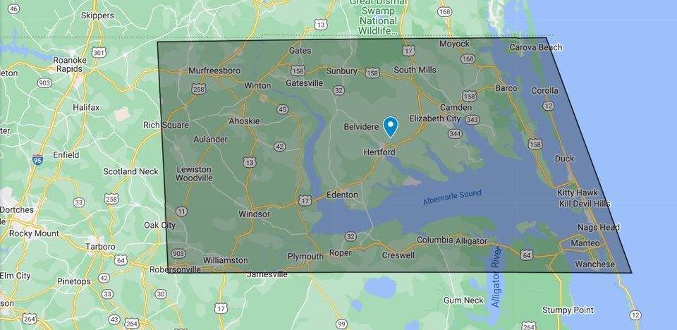 Northeast nc map russell and sons