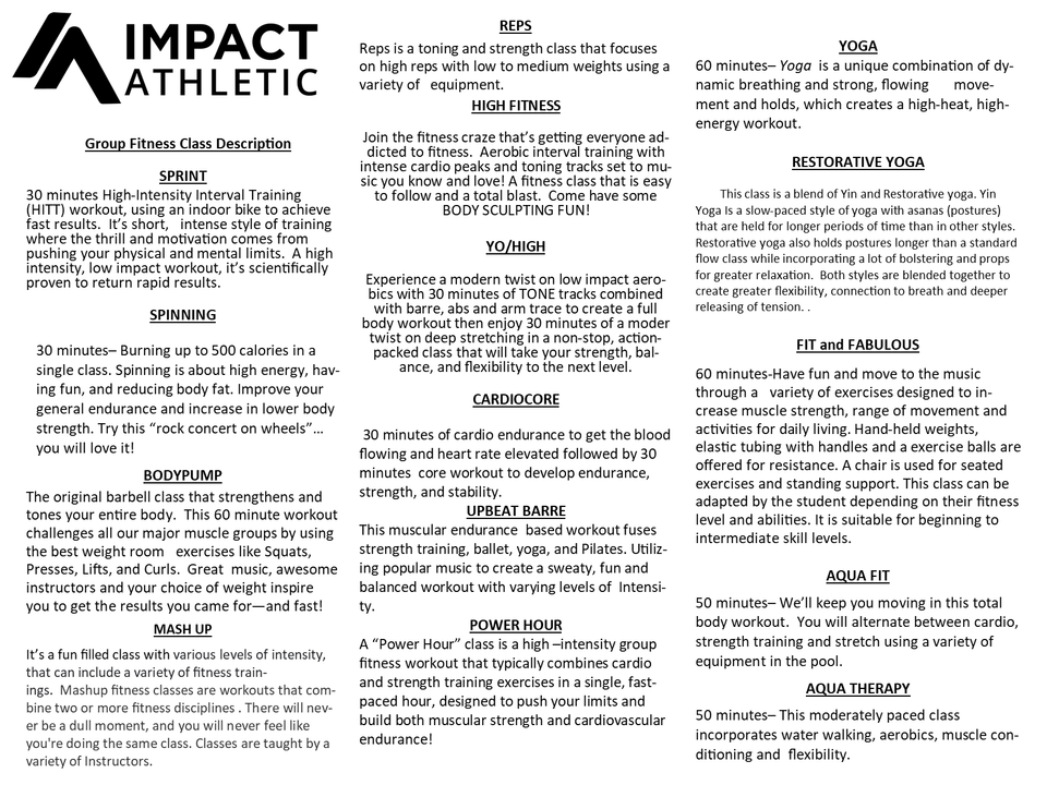 Class description january 2025