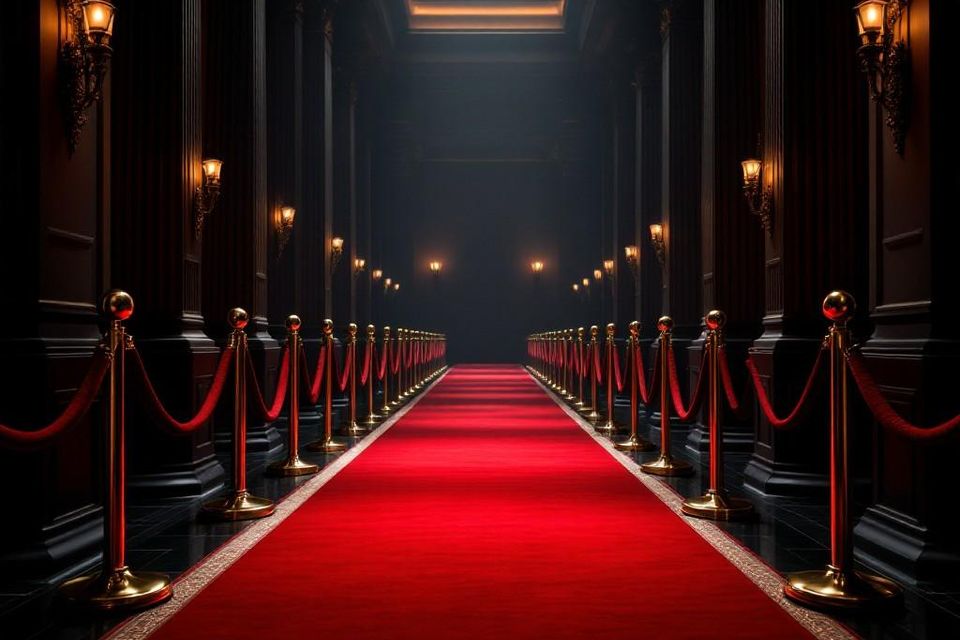 Stockcake elegant red corridor 1754676433